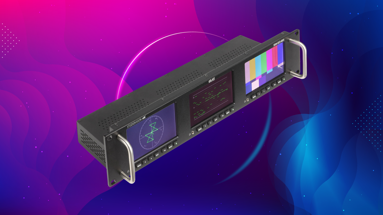 Elvid StudioVision Triple 5" Full HD Rackmount Monitor