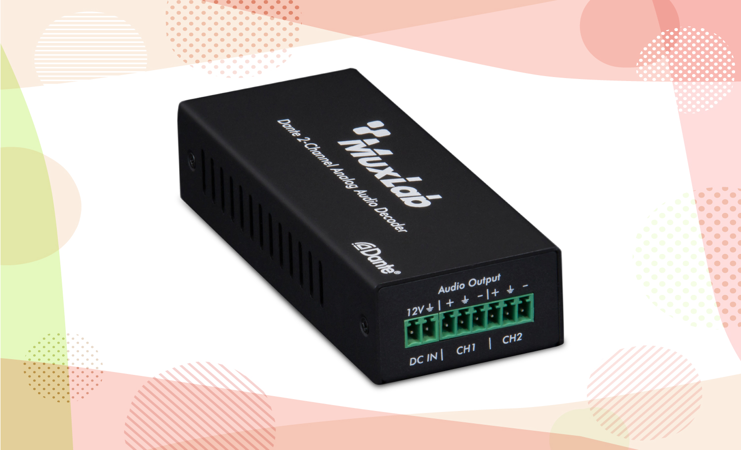 Dante 2-Channel Analog Audio Decoder