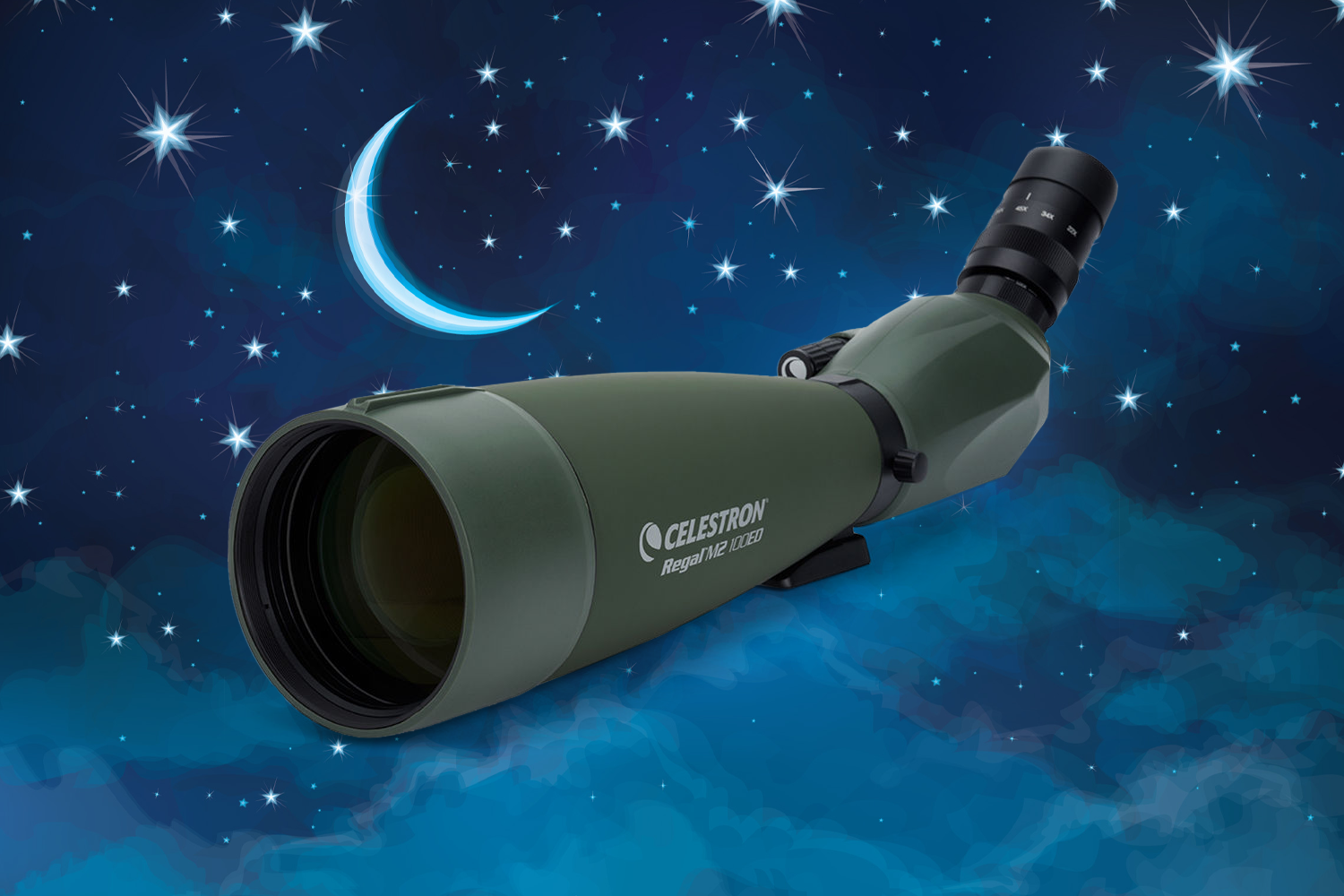 Celestron Regal M2 100ED Spotting Scope with 22-67x Eyepiece