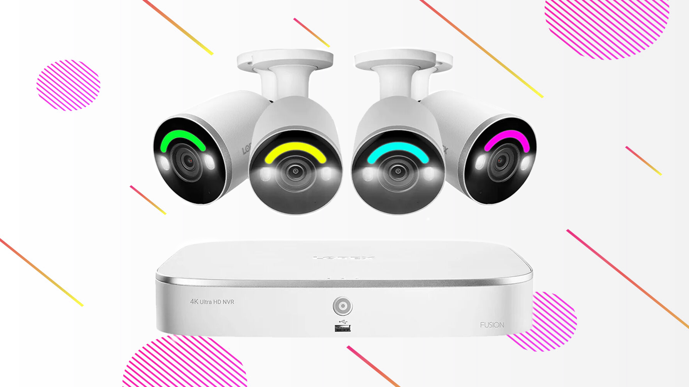 Lorex Fusion Series N845A62-8AB4-E 16-Channel 4K UHD NVR with 2TB HDD & 4 4K Smart Deterrence Bullet Cameras