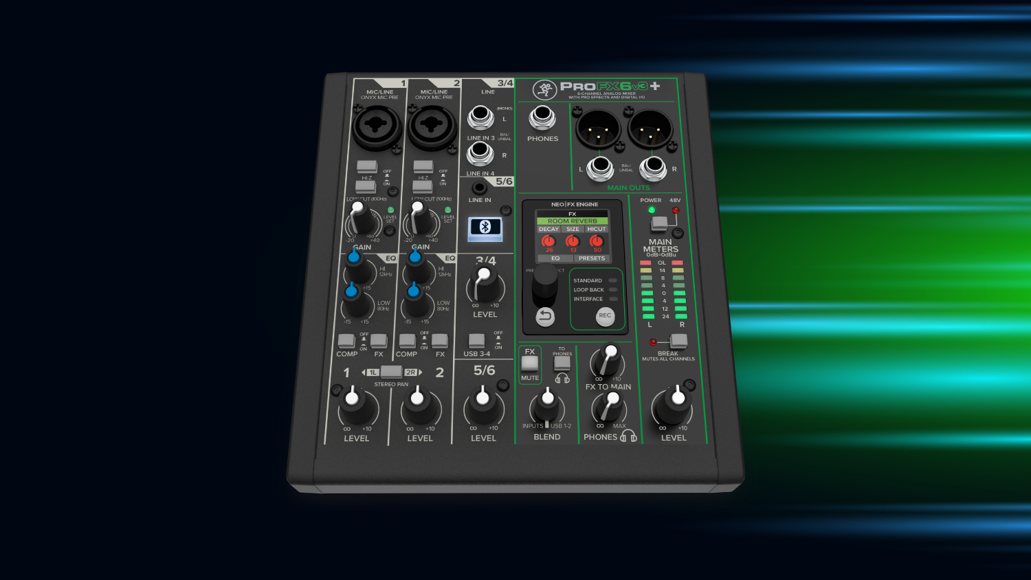 Mackie ProFX6v3+ 6-Channel Analog Mixer