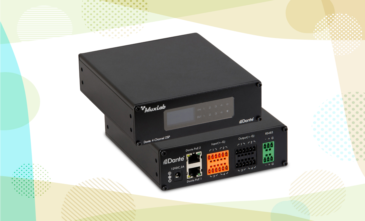 MuxLab Dante 4-Channel Audio DSP
