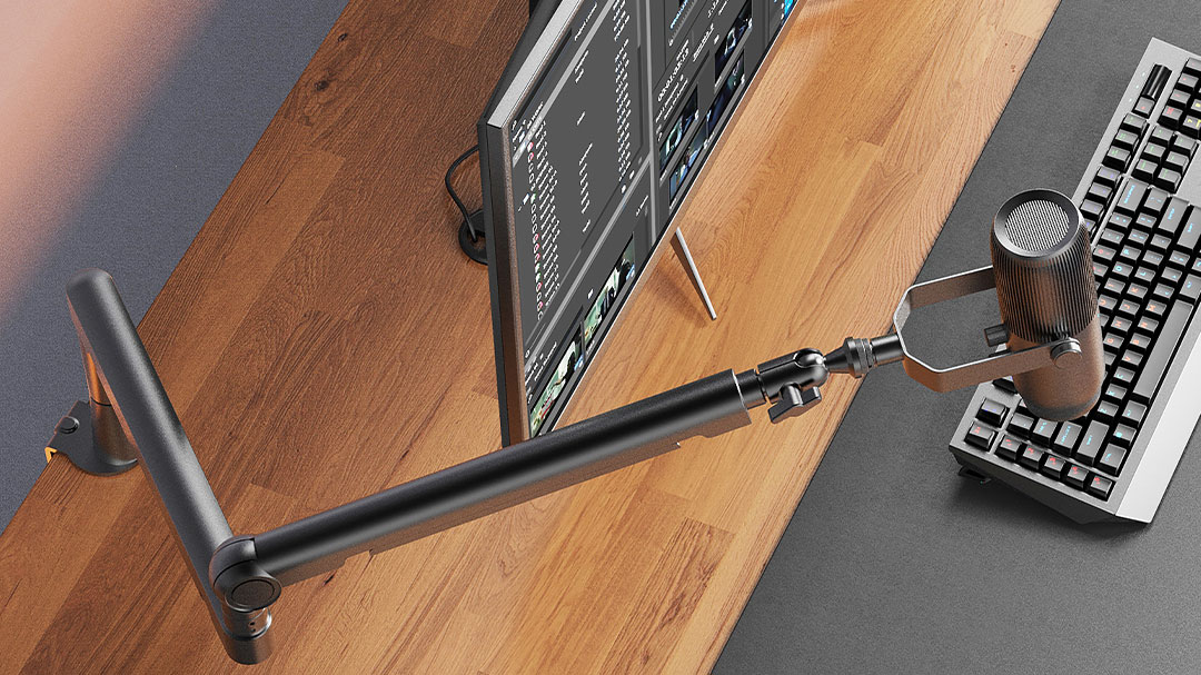 THRONMAX S6 Twist Boom Arm Stand with Low-Profile Design