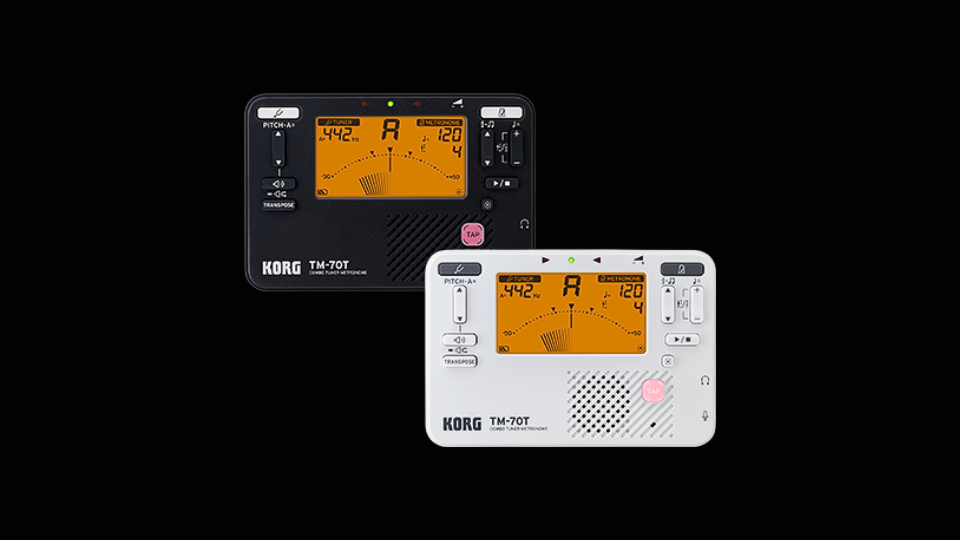 Korg TM-70T Handheld Tuner and Metronome with CM-400 Contact Microphone