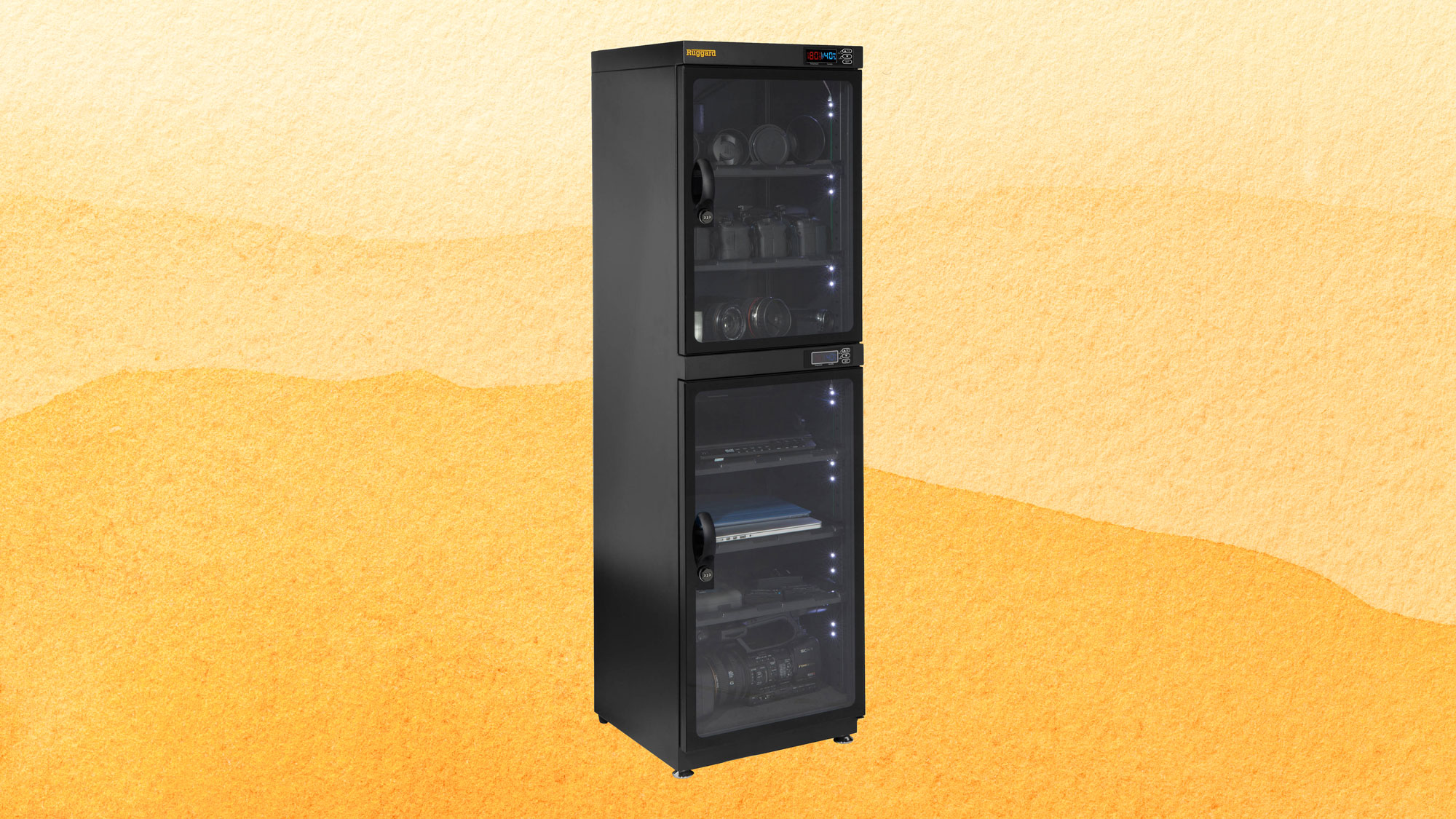 Ruggard EDC-180LC Electronic Dry Cabinet with Dual Humidity Zones