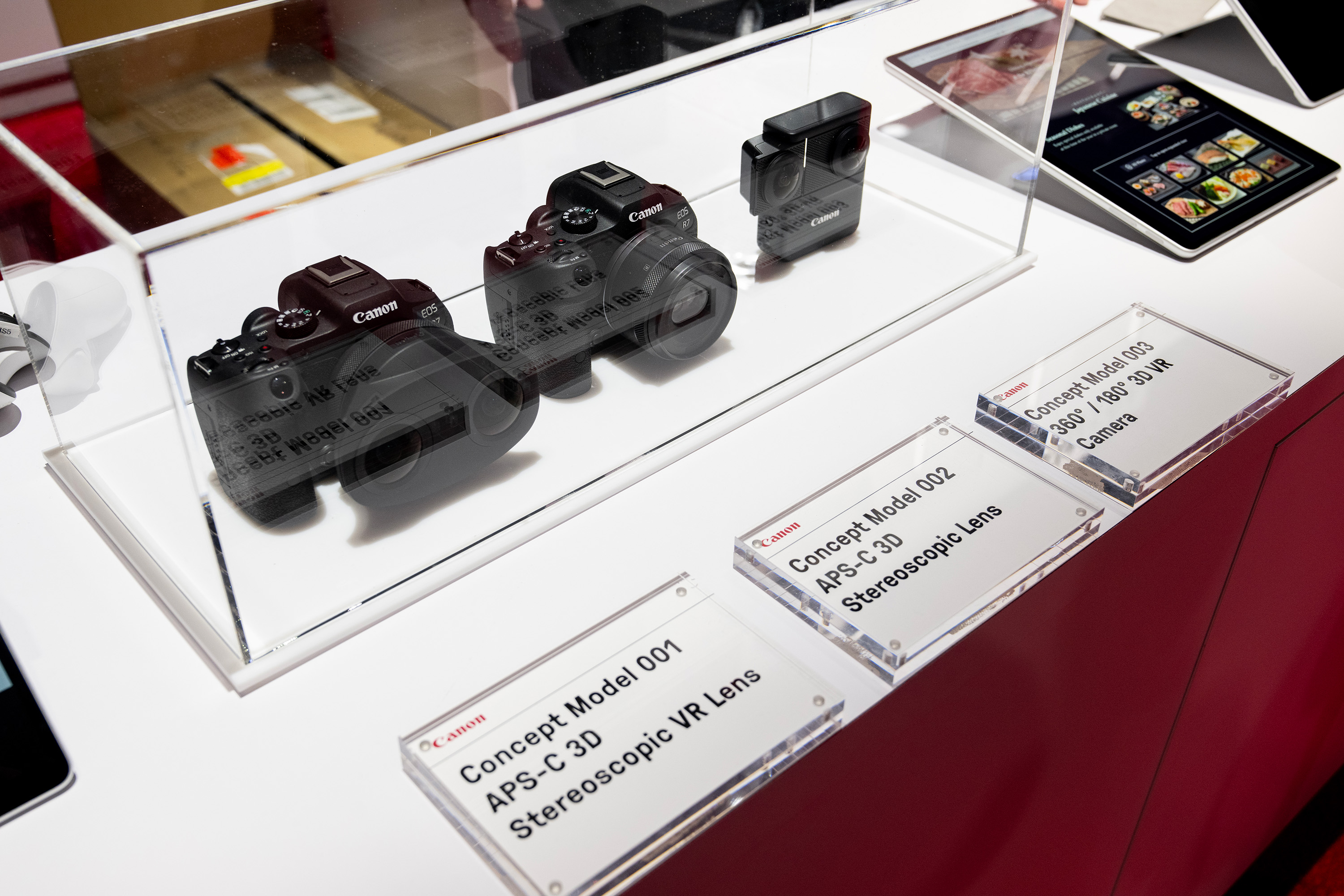 Canon’s latest concept products under glass