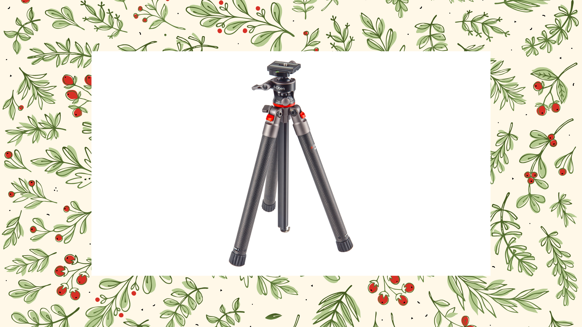 Oben CQL-13 Compact Carbon Fiber Travel Tripod with Ball Head