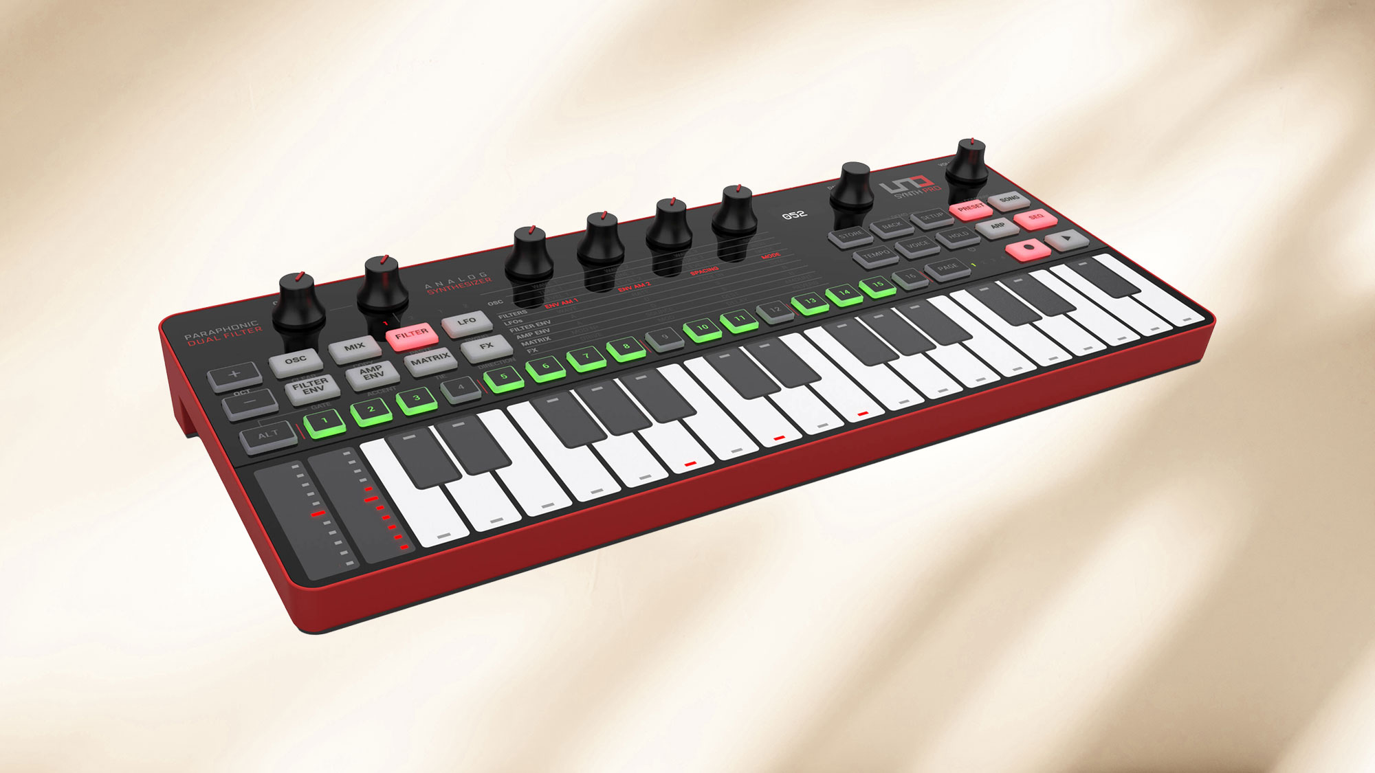 IK Multimedia UNO Synth Pro Desktop Portable Paraphonic Analog Synthesizer
