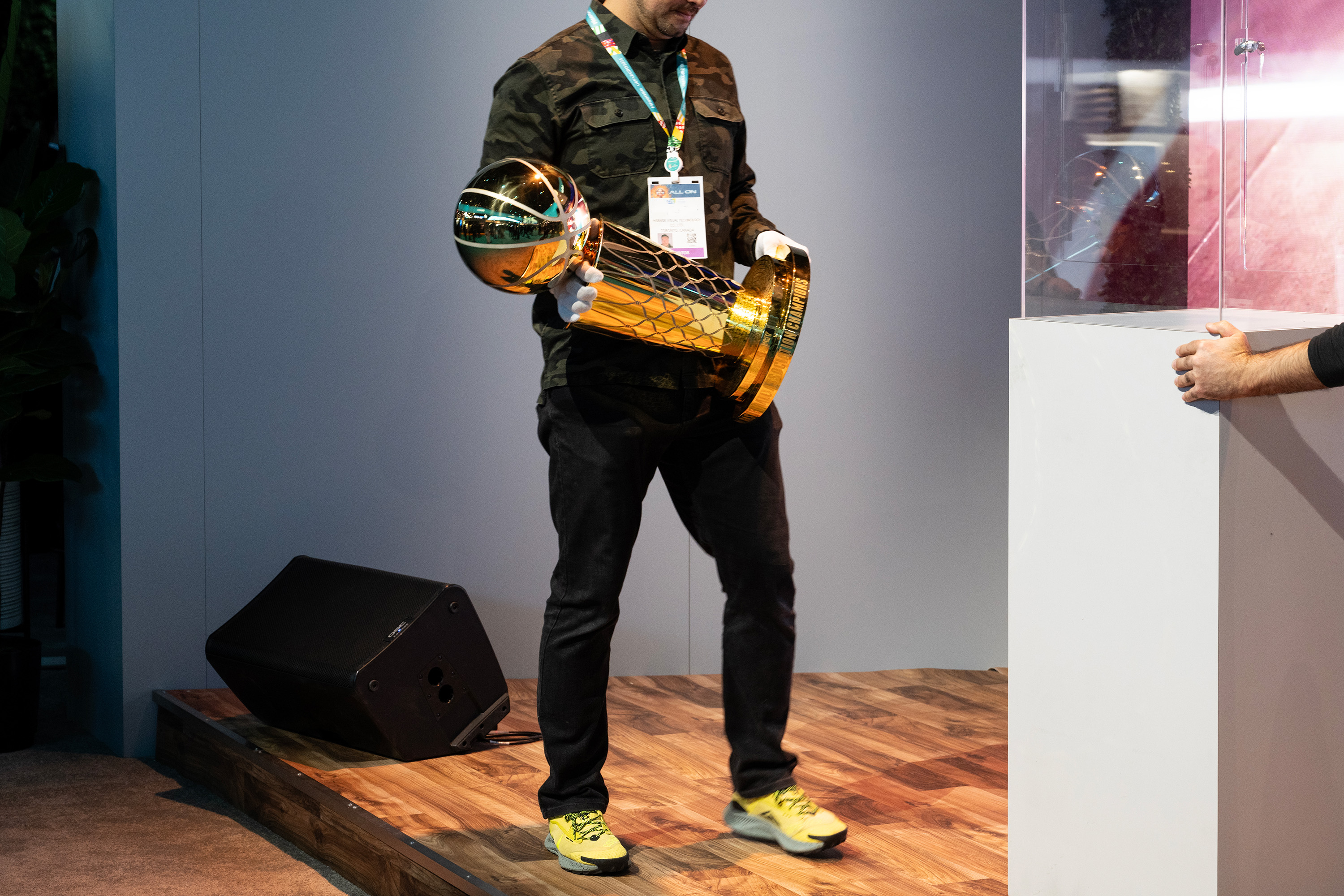 There was also the Larry O’Brien Championship Trophy at CES.