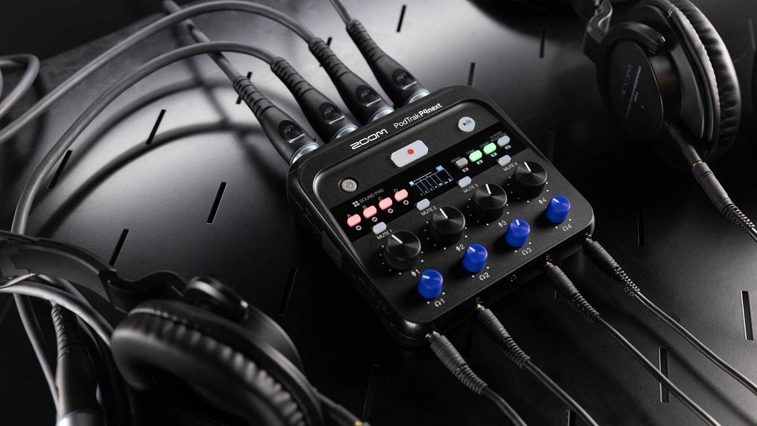 Zoom PodTrak P4next Portable Multitrack Podcast Recorder