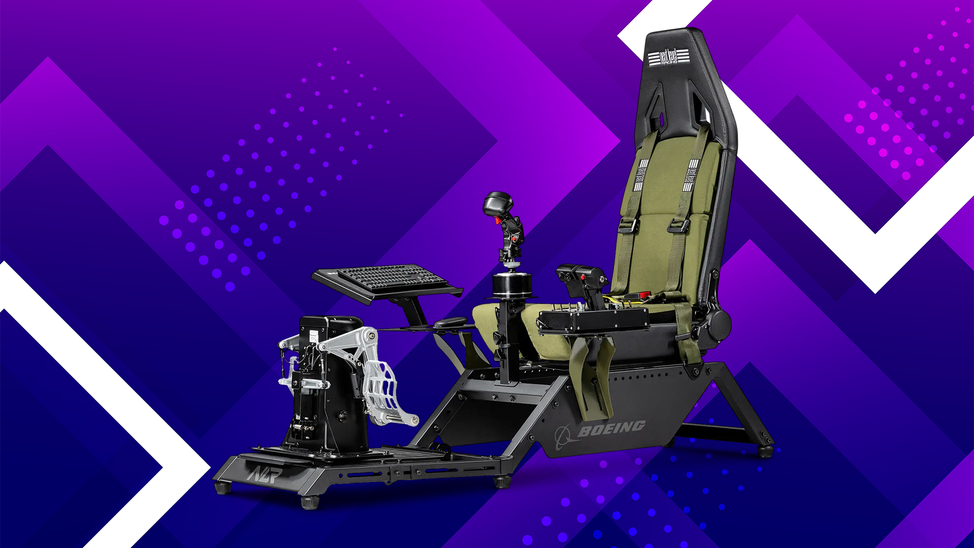 Next Level Racing Flight Simulator Cockpit (Boeing Military Edition)