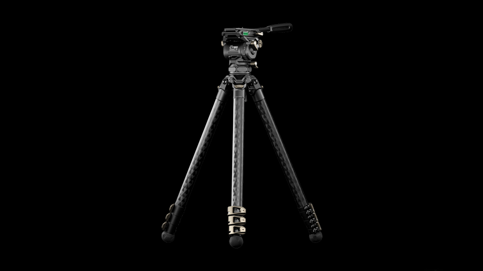 Tilta 75mm Cine Fluid Head with 3-Stage Carbon Fiber Tripod System