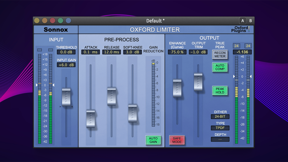 Sonnox Oxford Limiter Audio Plug-In