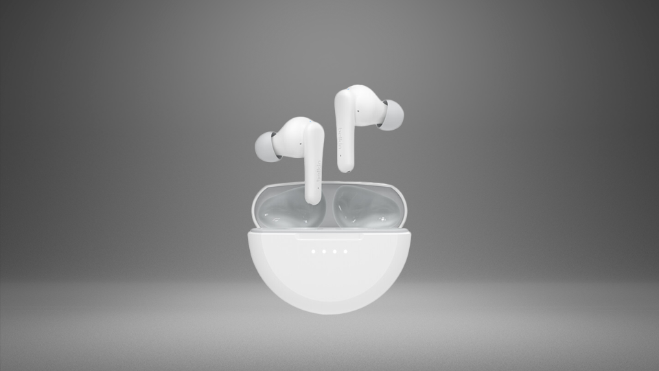 Belkin SoundForm Nano 2 Wireless Earbuds for Kids (White)