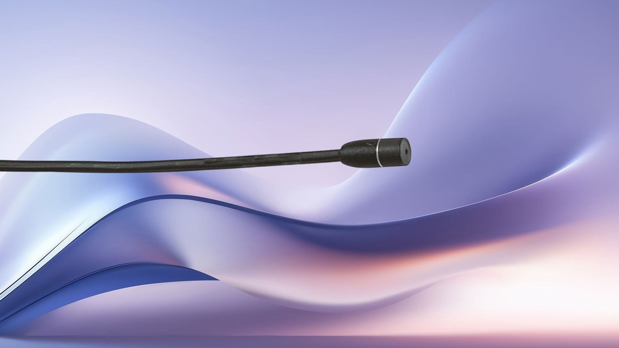 Sennheiser MKE 2 Gold Series Subminiature Omnidirectional Lavalier Microphone with Locking 3.5mm Connector & Accessories