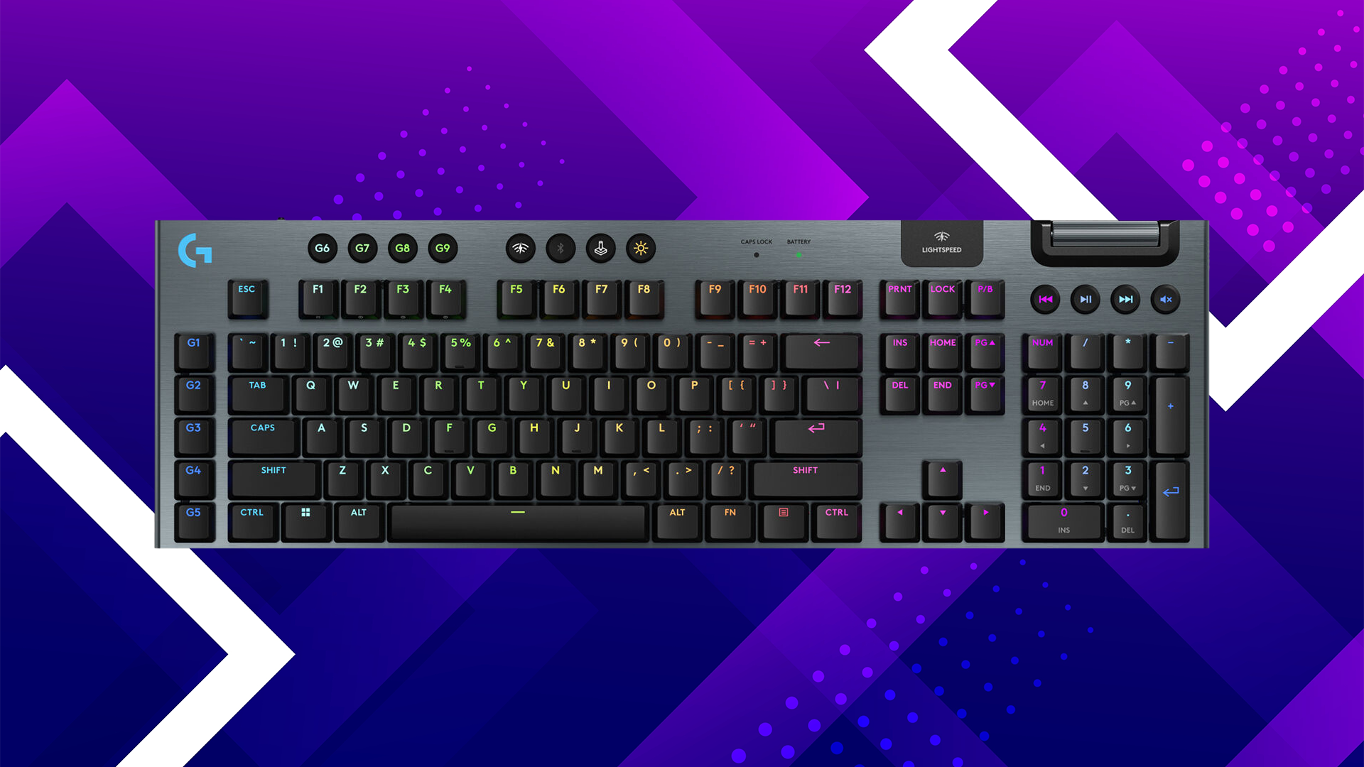 Logitech G G915 X LIGHTSPEED Low-Profile Wireless RGB Mechanical Gaming Keyboard (Carbon, GL Tactile)