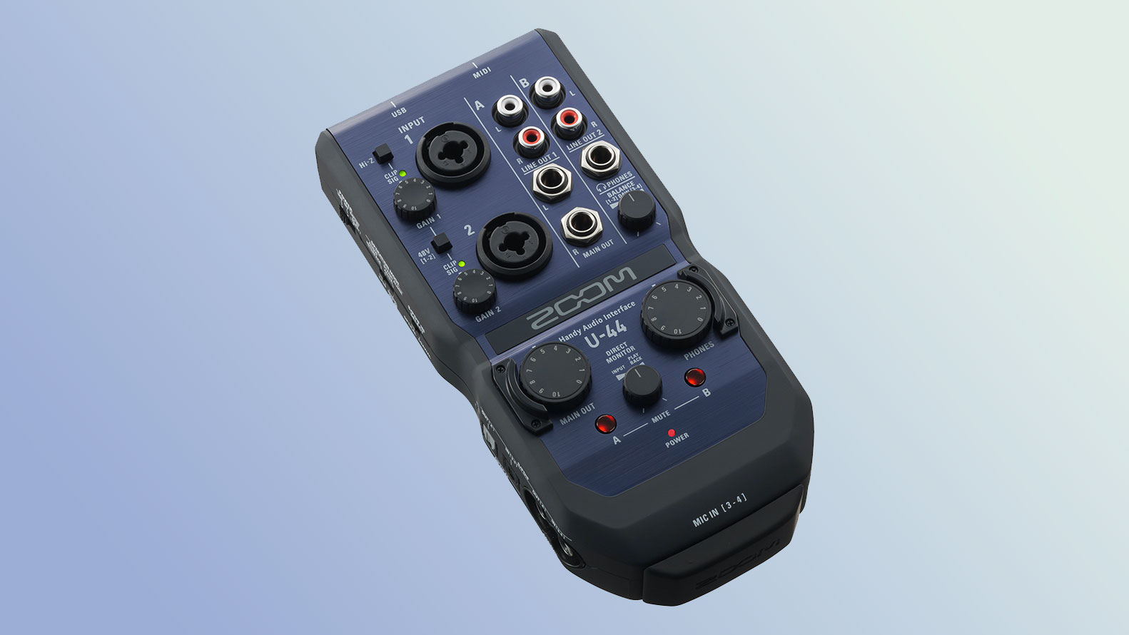 Zoom U-44 Portable 4x4 USB Handy Audio/MIDI Interface