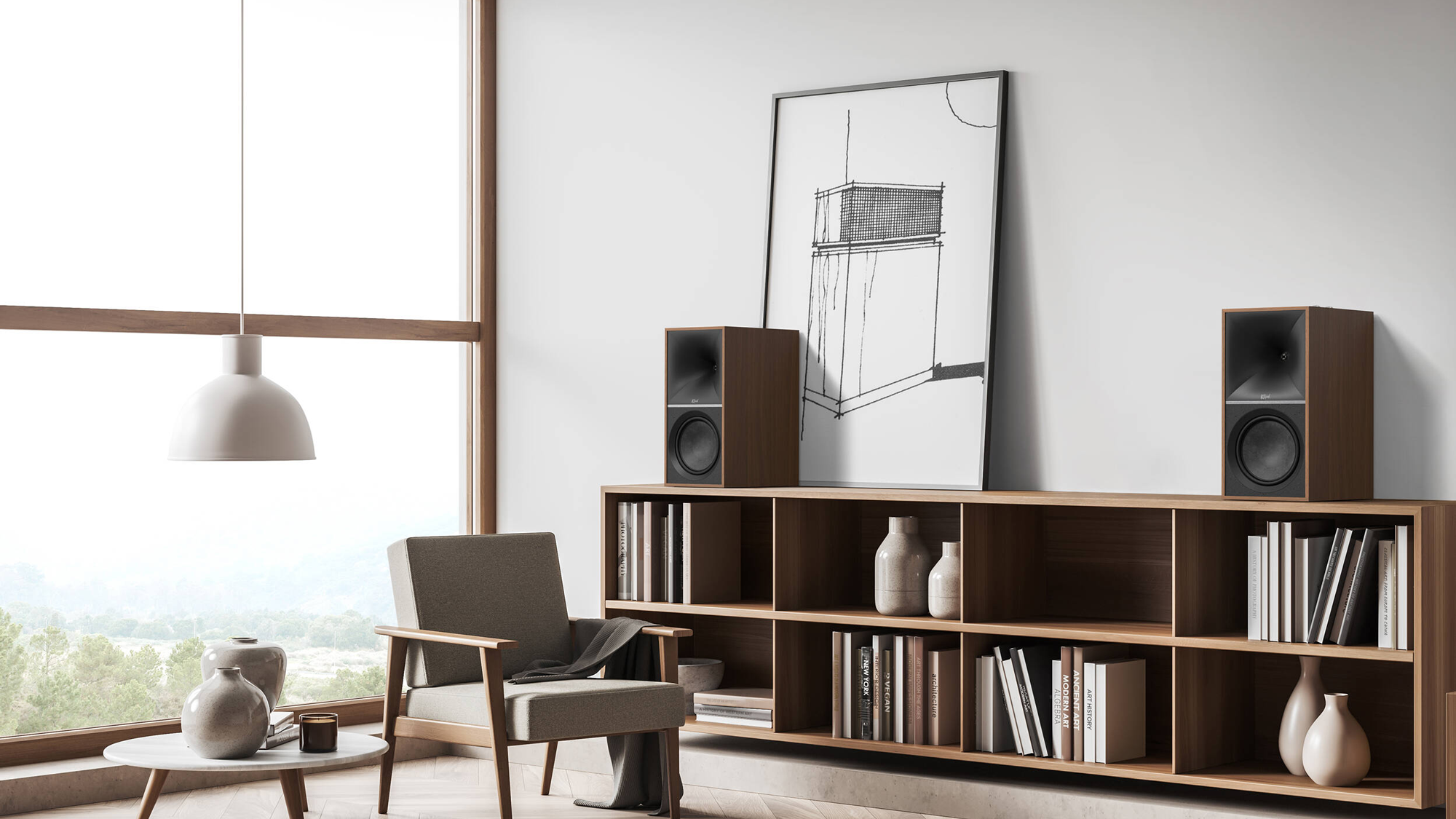 Klipsch The Nines 2-Way Active Wireless Bookshelf Speakers