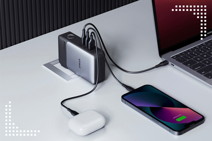 ANKER 733 2-in-1 65W GaN Wall Charger & 10,000 mAh Power Bank