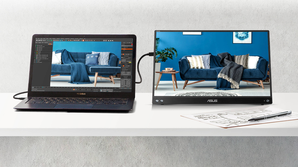 ASUS MB16ACV ZenScreen 16 16-9 IPS Portable Monitor
