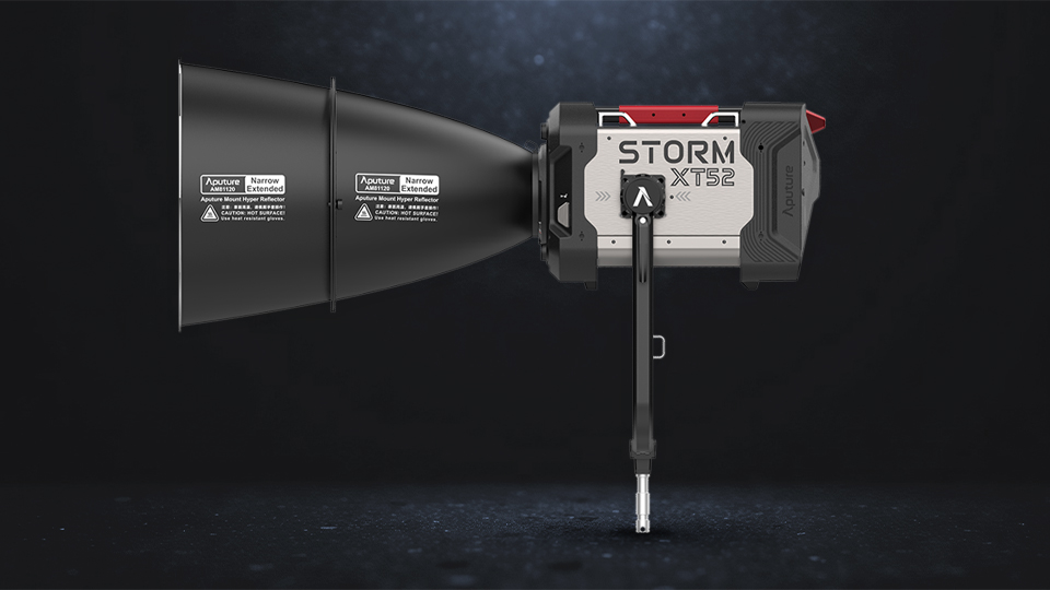Aputure STORM XT52 LED Monolight Side View