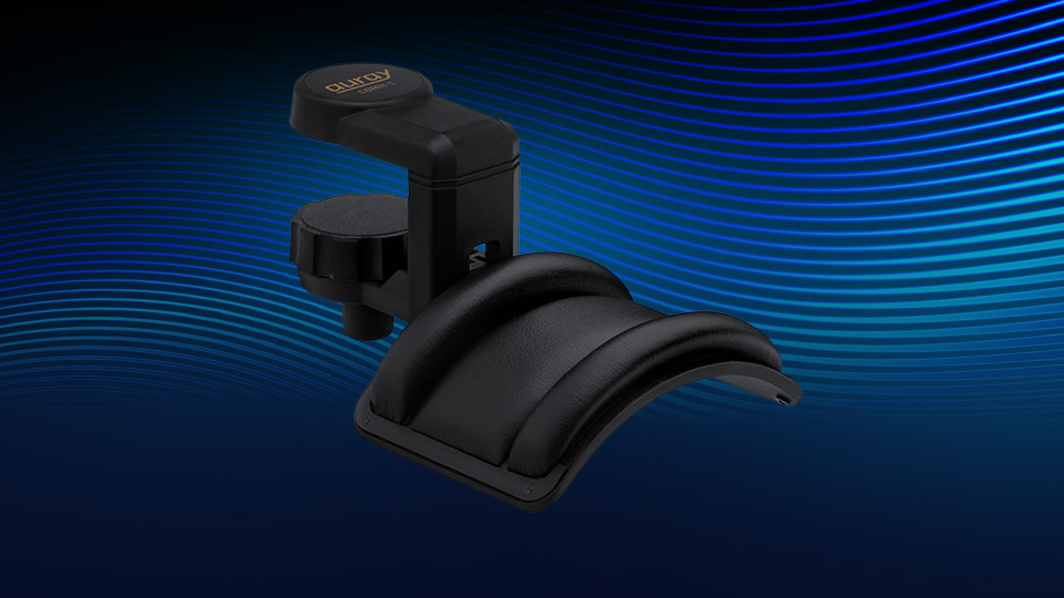Auray Headphones Holder with Padded Cradle and Adjustable Angle