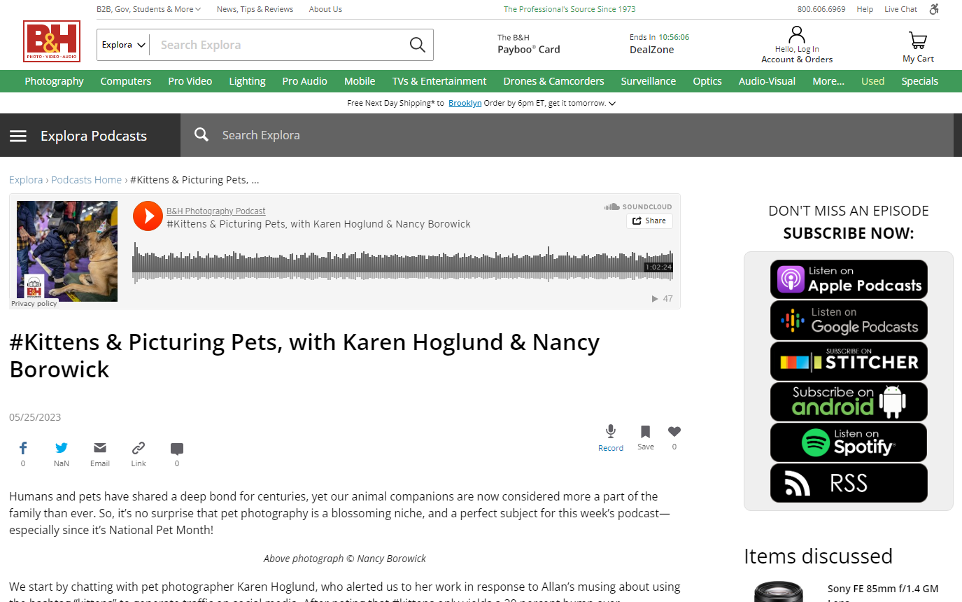 Are you subscribed to our B&amp;H Photography Podcast? 