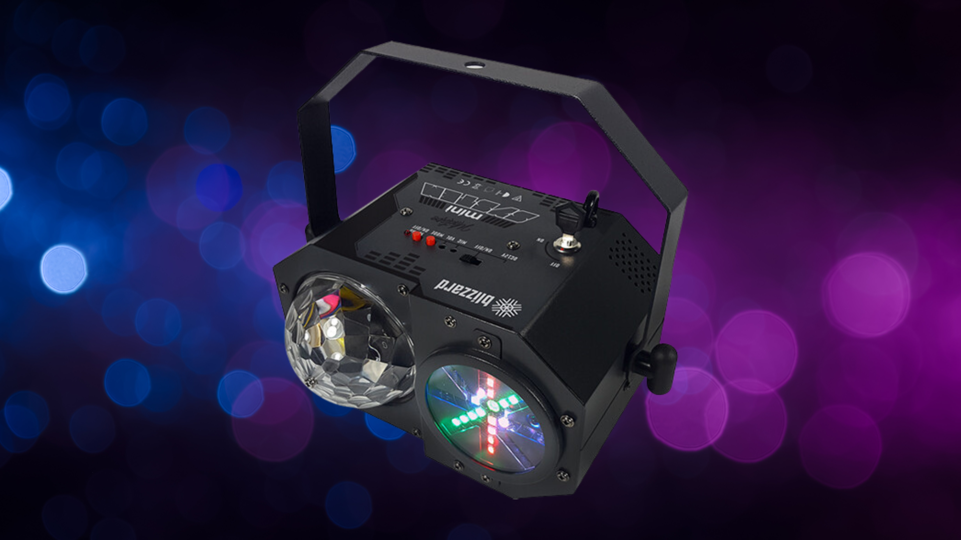 Blizzard minisystem 4-In-1 RGBW LED Beam and Laser Party Light