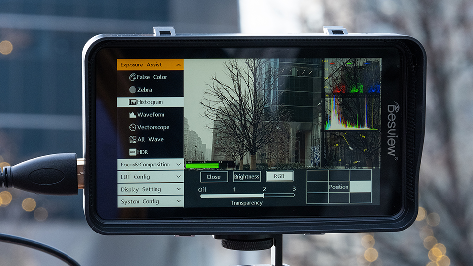Desview R5II 5 5 inch touchscreen monitor Menus