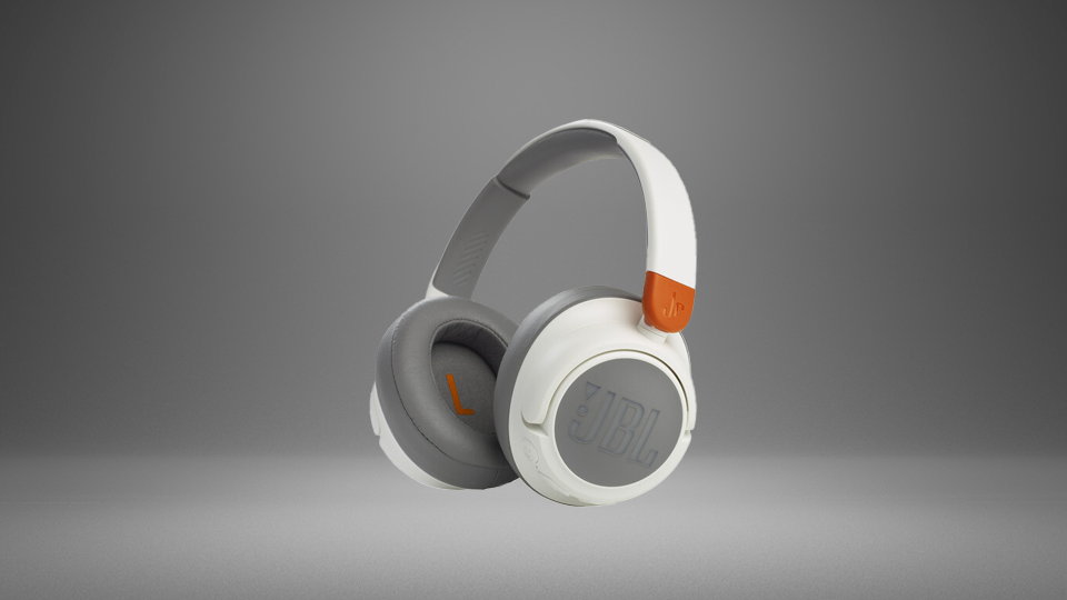 JBL JR 460NC Noise-Canceling Wireless Over-Ear Kids Headphones (White)