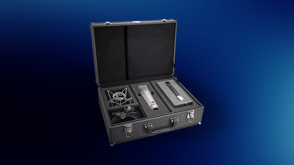 Neumann U 67 Set Large-Diaphragm Tube Condenser Microphone Storage Case and accessories