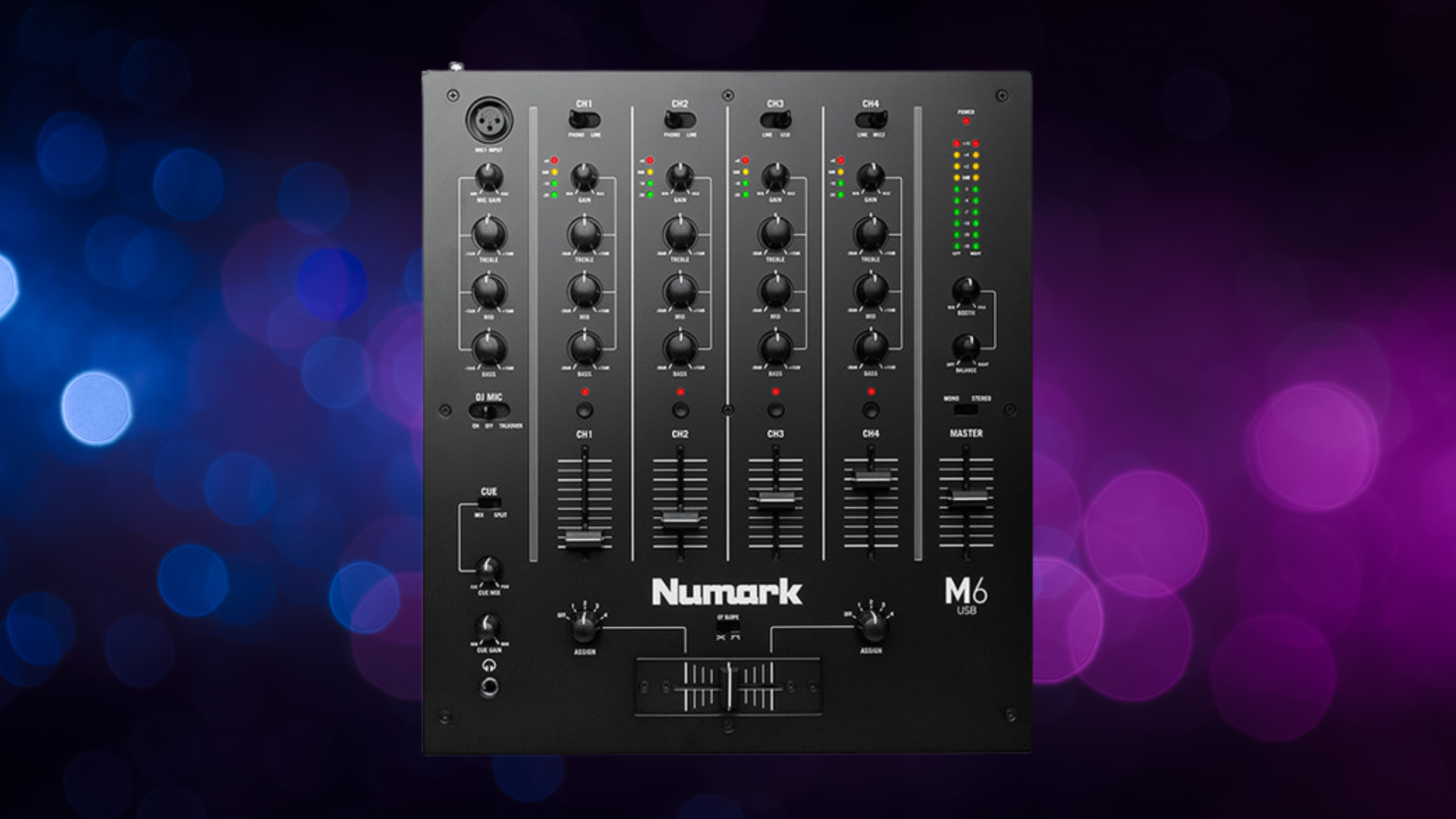 Numark M6 USB 4-Channel USB DJ Mixer