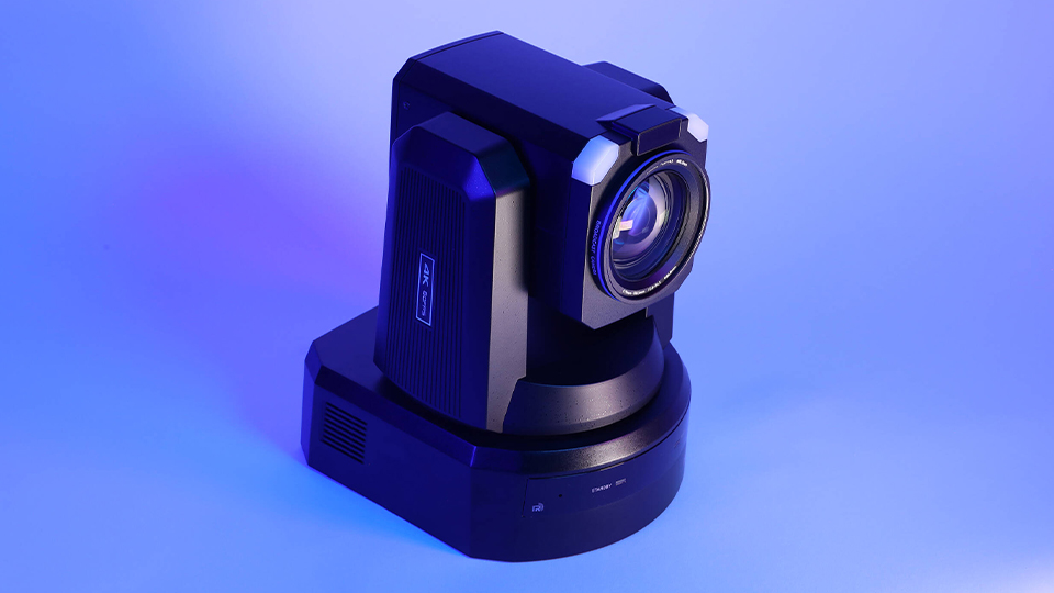 PTZOptics Rise 4K Broadcast PTZ Camera with 20x Optical Zoom Angled