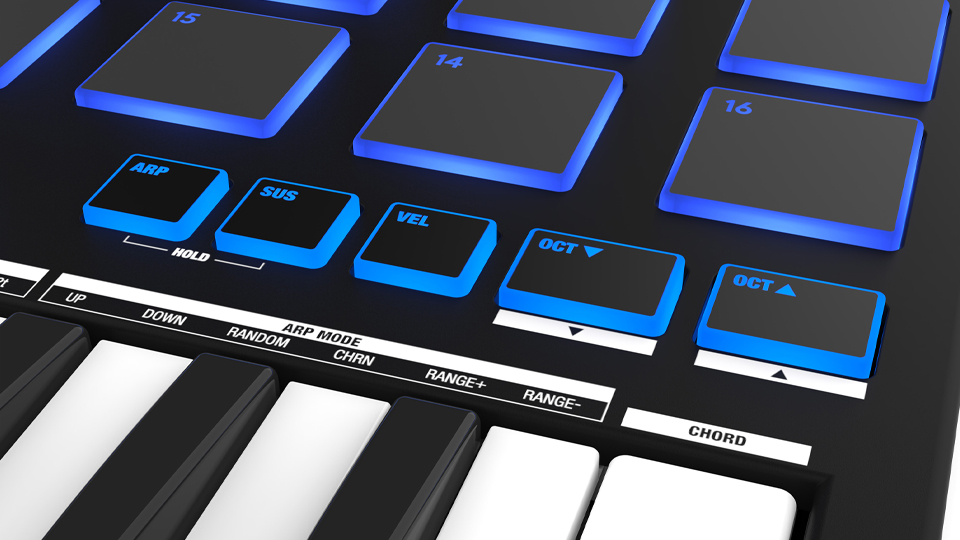Reloop Keypad Pro Compact USB-MIDI 4-In-1 DAW Workstation Controller Commands