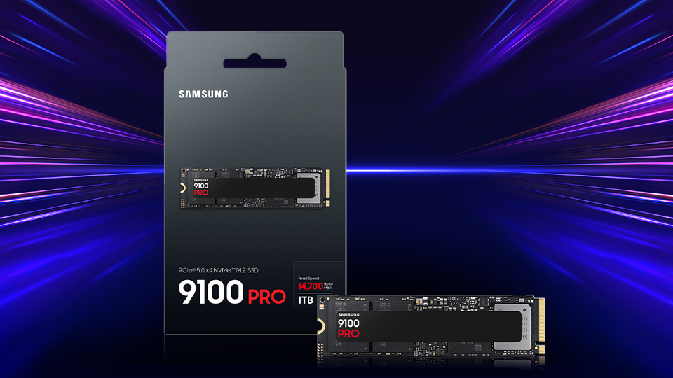 Samsung 1TB 9100 PRO PCIe 5.0 M.2 Internal SSD