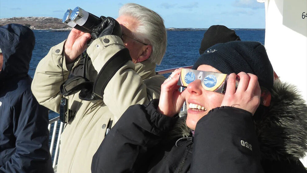 Solar viewing glasses are only for unmagnified viewing of the sun. Solar viewing glasses are only for unmagnified viewing of the sun.