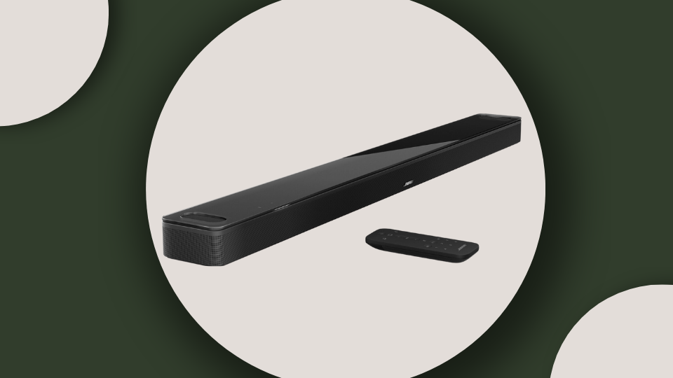 Bose® Smart Ultra Soundbar™ with Dolby Atmos and Bose® TrueSpace™ technology.