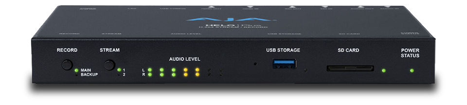 AJA HELO Plus H.264 Advanced Streamer &amp; Recorder with 3G-SDI and HDMI