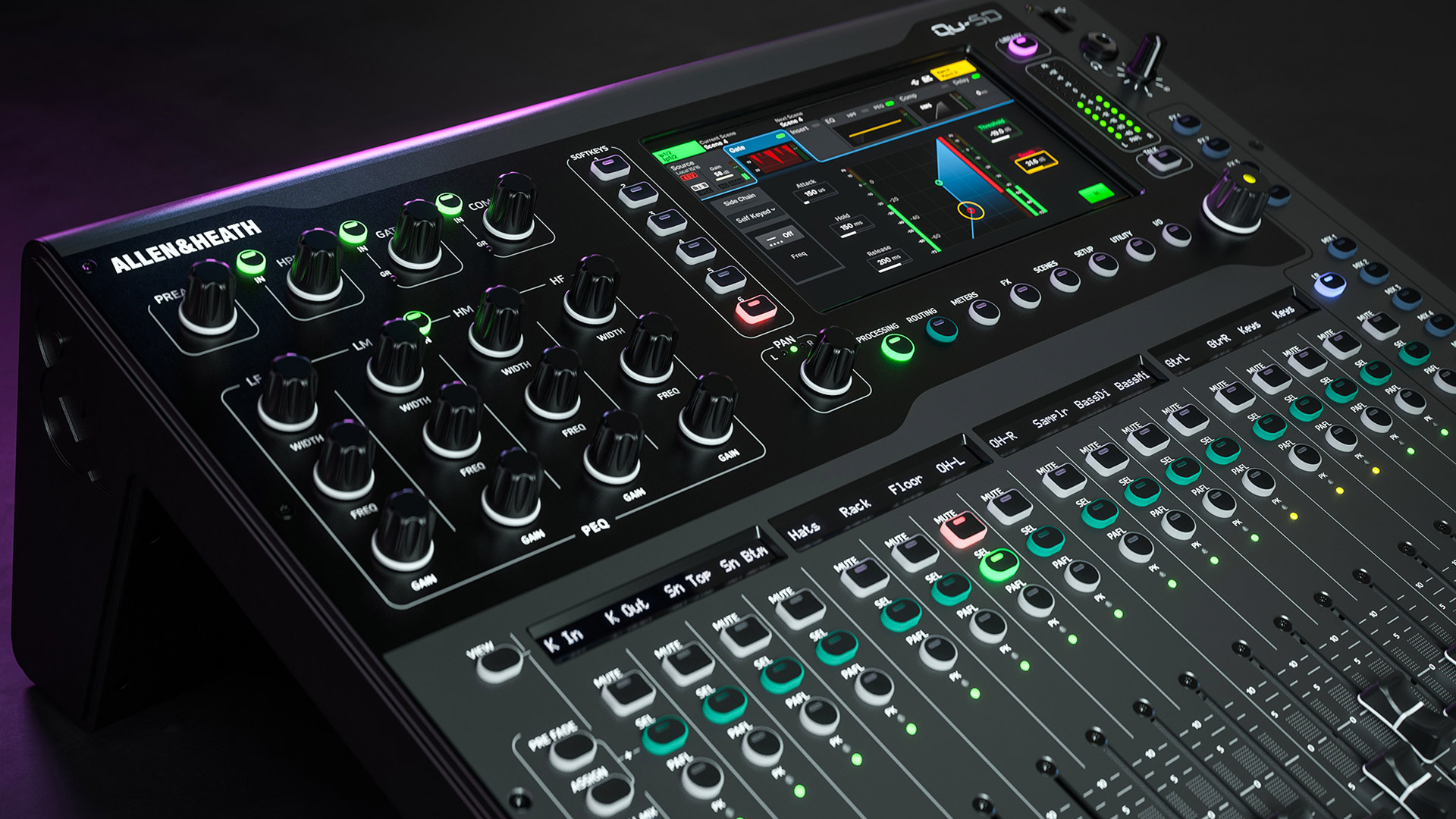 Allen &amp; Heath Qu-5 36-Channel / 12-Bus Digital Mixer with 16+1 Motorized Faders