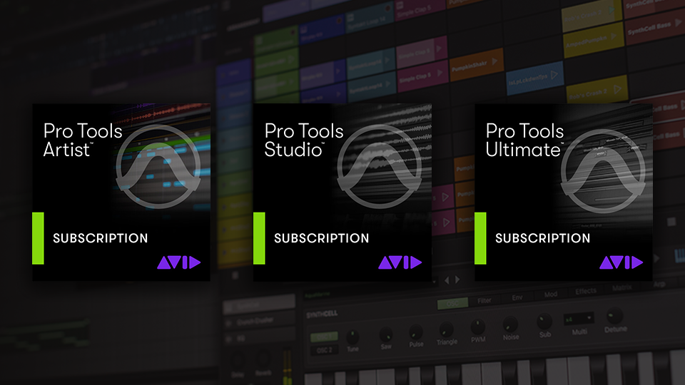 Avid Pro Tools Artist, Studio, and Ultimate editions