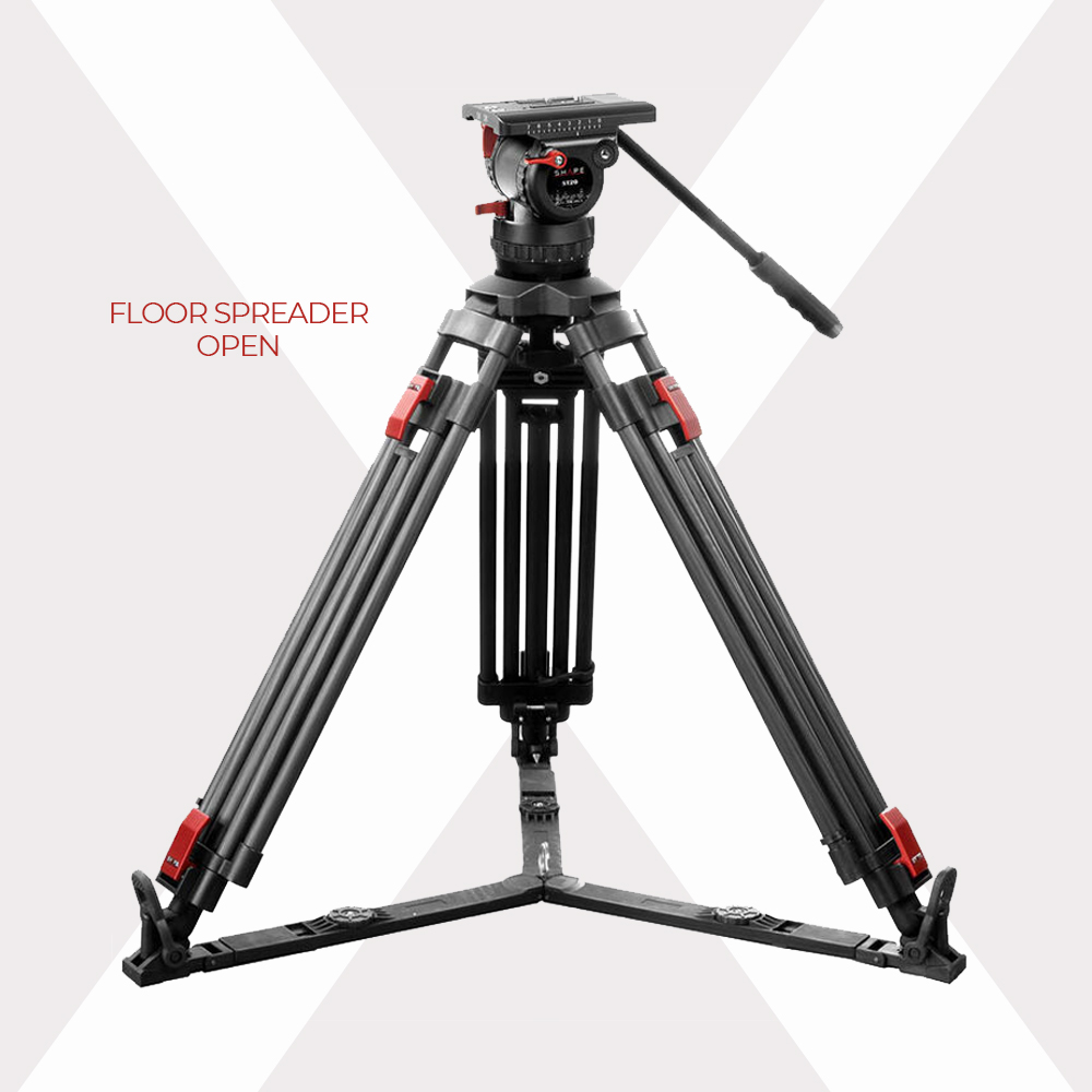 T15 2-stage carbon fiber tripod