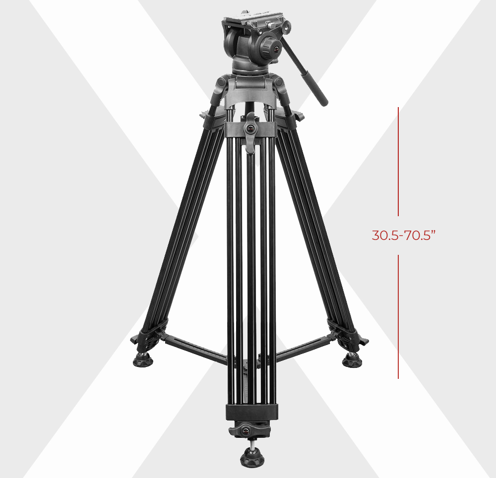 SVT10K 3-stage aluminum tripod