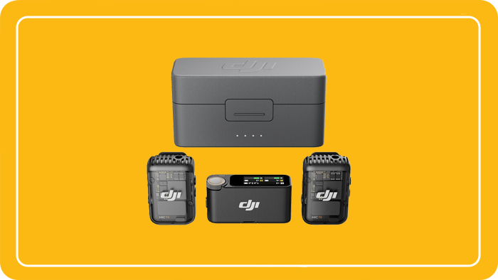 DJI Mic 2 2-Person Compact Digital Wireless Microphone System/Recorder for Camera & Smartphone (2.4 GHz)