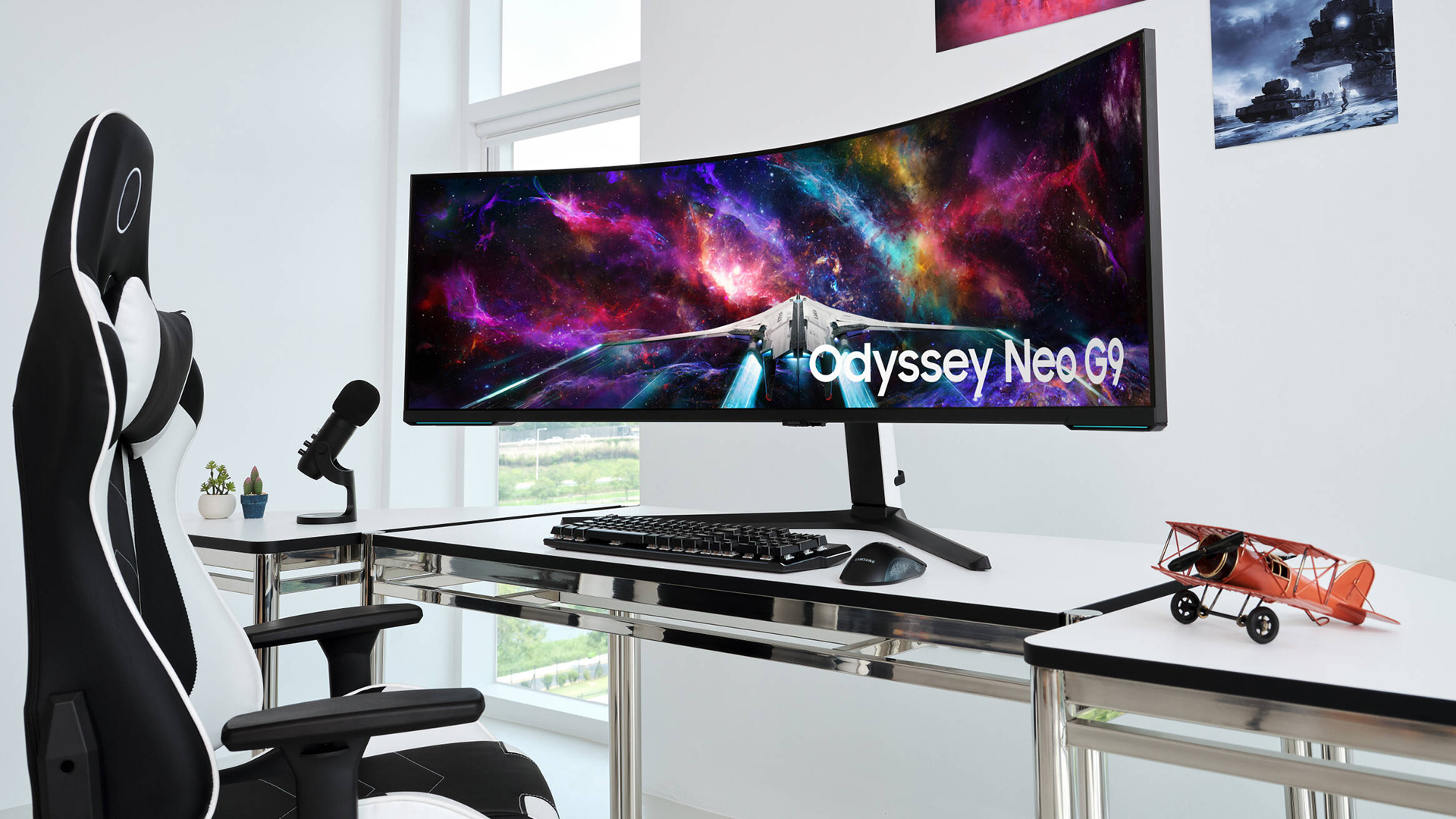 Samsung Odyssey Neo G9 57" Dual 4K HDR 240 Hz Curved Ultrawide Gaming Monitor