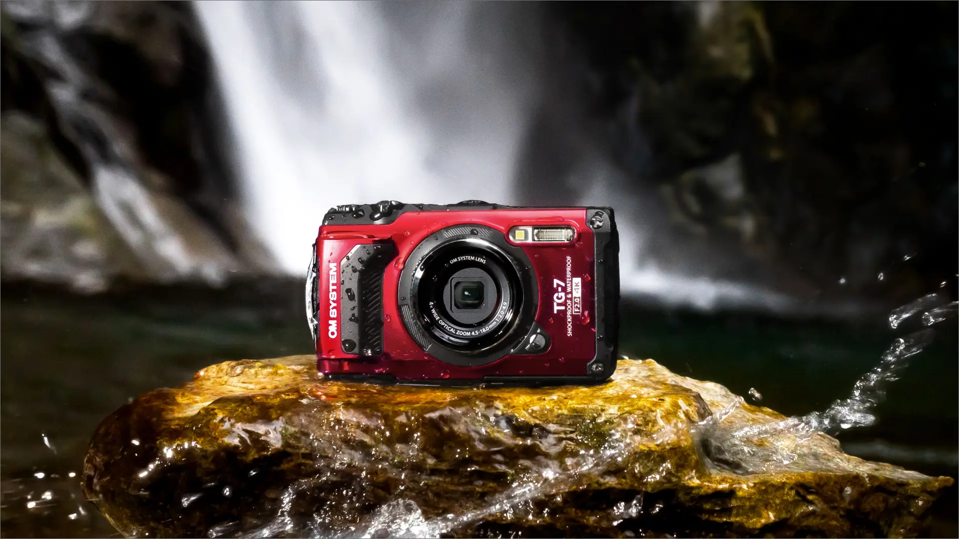 OM SYSTEM Tough TG-7 Digital Camera (Red)
