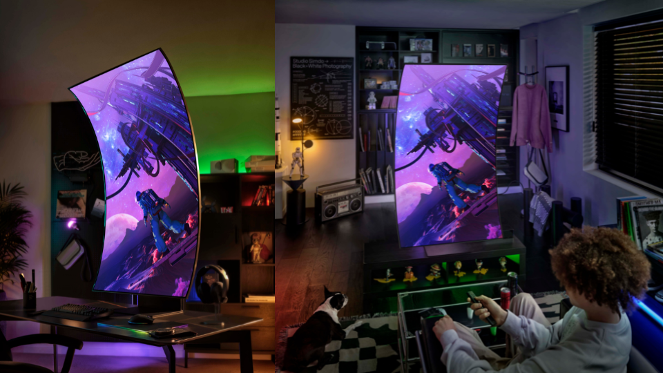 Odyssey Ark Monitor Horizontal Orientation